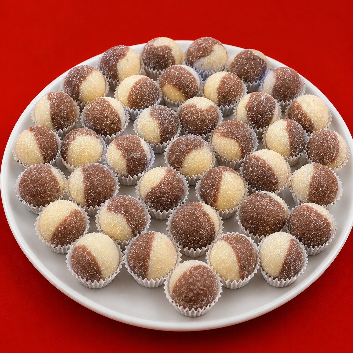 Casadinho / White and Dark Chocolate Truffles.